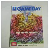 1988 CLEVELAND BROWNS VS OILERS PLAYOFF PROGRAM