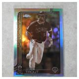 2025 TOPPS CHROME MIKE TROUT SEPIA REFRACTOR