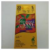 1996 ATLANTA SUMMER OLYMPICS TICKET STUB BASEBALL