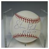 STEVE BEDROSIAN AUTOGRAPHED BASEBALL TRISTAR COA