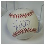 CLEVELAND INDIANS MANAGERS COACHES SIGNED BASEBALL