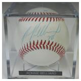 RONNIE BELLIARD AUTOGRAPHED BASEBALL INDIANS