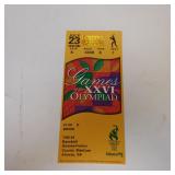 1996 ATLANTA SUMMER OLYMPICS TICKET STUB BASEBALL