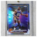 2023-24 TOPPS MAGIC JOHNSON BLUE REFRACTOR