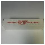 1990 SCORE BASEBALL FACTORY SET WITH TRIVIA CARDS