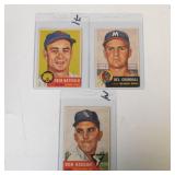 1953 TOPPS BASEBALL VINTAGE CARD LOT
