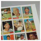 VINTAGE 1961 TOPPS CLEVELAND INDIANS TEAM LOT