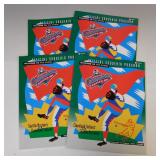 LOT OF 4 - 1995 ALCS CHAMPIONSHIP PROGRAMS INDIANS