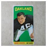 1965 TOPPS FOOTBALL #135 DAVE COSTA TALL BOY