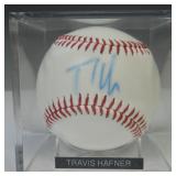 TRAVIS HAFNER SIGNED OFFICIAL LEAGUE BASEBALL