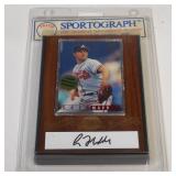 GREG MADDUX SPORTOGRAPH PLAQUE ATLANTA BRAVES