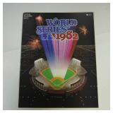 1982 OFFICIAL MLB WORLD SERIES PROGRAM