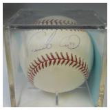 FAUSTO CARMONA / ROBERTO HERNANDEZ SIGNED BASEBALL