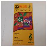 1996 ATLANTA SUMMER OLYMPICS TICKET STUB