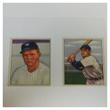 VINTAGE 1950 BOWMAN BASEBALL TWO CARD LOT