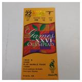 1996 ATLANTA SUMMER OLYMPICS TICKET STUB