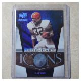 2008 UD ICONS JIM BROWN LEGENDARY BLUE #D 207/250