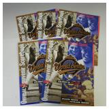 LOT OF 4 1995 WORLD SERIES PROGRAMS BRAVES INDIANS