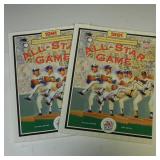 LOT OF 2 - 1991 MLB ALL STAR GAME PROGRAMS TORONTO