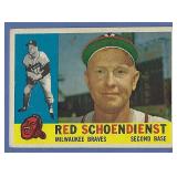 1960 Topps #335 Red Schoendienst Milwaukee Braves