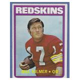 Nice 1972 Topps 18 Bill Kilmer Washington Redskins