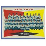 1960 Topps #332 New York Yankees Team Card