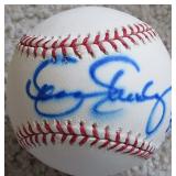 Dennis Eckersley Signed OML Baseball Indians