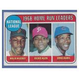 1969 Topps #6 HR Ldrs Willie McCovey Ernie Banks