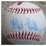 Albert Belle Signed Chief Wahoo Logo Baseball