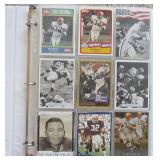 Binder Of (140+) Cleveland Browns Football Cards