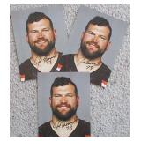 (3) Joe Thomas Signed Photos Cleveland Browns