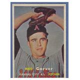 High Grade 1957 Topps #285 Ned Garver KC A's