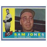 High Grade 1960 Topps #410 Sam Jones SF Giants