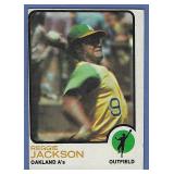 1973 Topps #255 Reggie Jackson Oakland Athletics