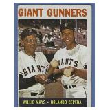 1964 Topps #306 Willie Mays Orlando Cepeda Gunners