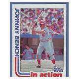 High Grade 1982 Topps #401 Johnny Bench Reds