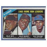 1966 Topps 217 HR Ldrs Willie Mays Willie McCovey