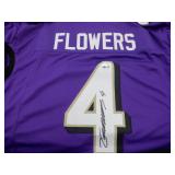 ZAY FLOWERS SIGNED AUTO JERSEY. BECKETT COA