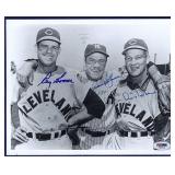 Al Rosen Hank Bauer Ray Boone Signed Photo PSA