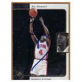 Signed 1995-96 UD #39 Joe Dumars Detroit Pistons