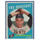 High Grade 1959 Topps #332 Ray Monzant SF Giants