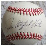 Jim Catfish Hunter Signed OAL Baseball Yankees A's
