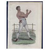 Early 1800's Jack Cooper Engraved Boxing Print