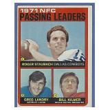 1972 Topps #4 Passing Leaders Roger Staubach