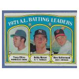 1972 Topps 86 Batting Ldrs Tony Oliva Bobby Murcer