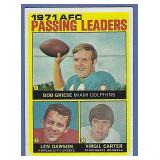 1972 Topps #3 Passing Ldrs Bob Griese Len Dawson