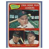 1965 Topps #3 HR Ldrs Mickey Mantle Killebrew Boog