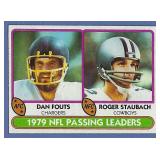 1980 Topps #331 Passing Ldrs Staubach Fouts