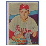 High Grade 1957 Topps #314 Ed Bouchee Phillies