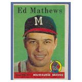 1958 Topps #440 Ed Mathews Milwaukee Braves